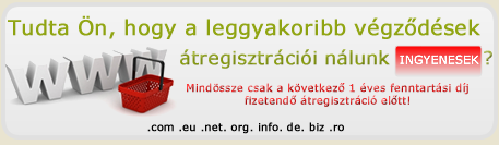 Domain átregisztráció