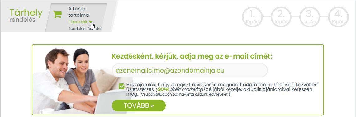 Kosár a bal felső sarokban