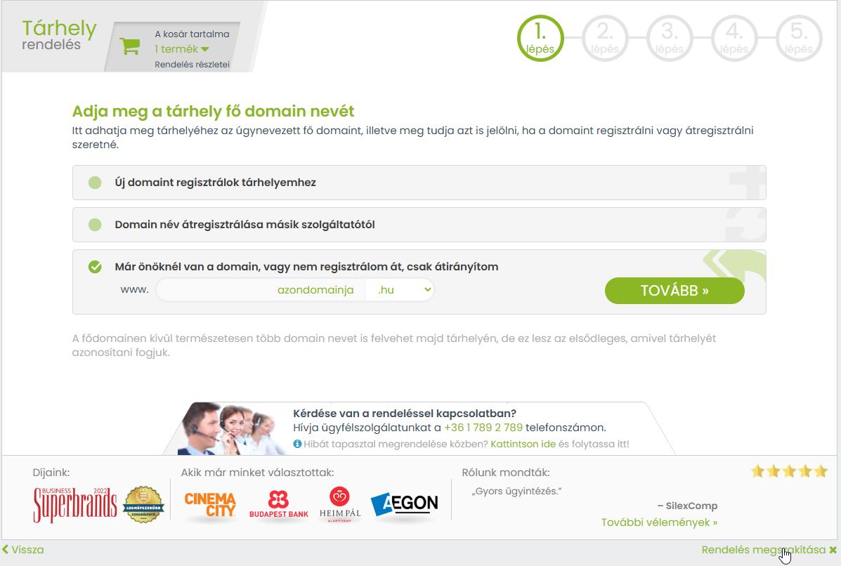 Rendelés megszakítása